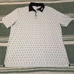 PXG Men’s XXL Monochrome Cactus Pattern Golf Polo